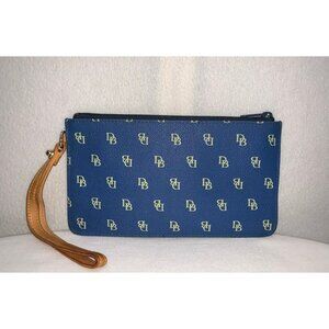 Dooney & Bourke Signature Slim Skinny Keychain Wristlet Clutch